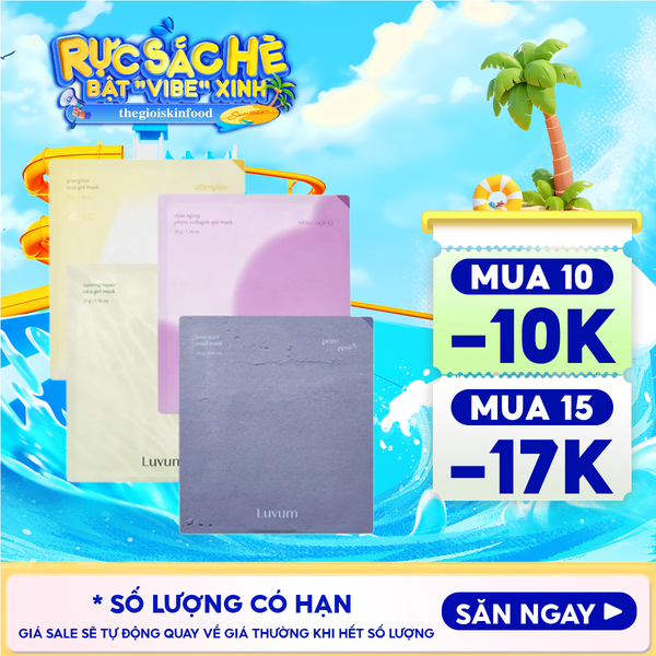  Mặt Nạ Miếng Luvum Dạng Thạch, Dạng Bùn Mask 