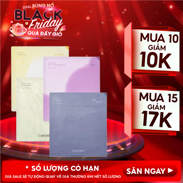  Mặt Nạ Miếng Luvum Dạng Thạch, Dạng Bùn Mask 