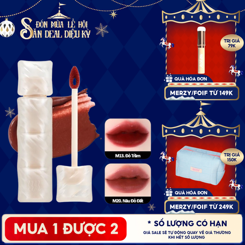  [NEW] Son Phao Kem Lì Mềm Mịn Như Bơ, Lâu Trôi Merzy Puffer Mellow Tint 3.7g 