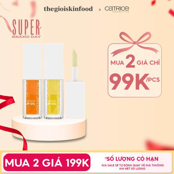  Son Bóng Có Màu Catrice Glossin' Glow Tinted Lip Oil 
