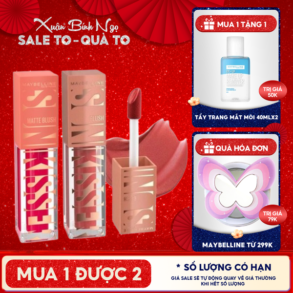  Má Hồng Kem Maybelline Căng Mọng, Bền Màu Sunkisser Blush 4.7ml 