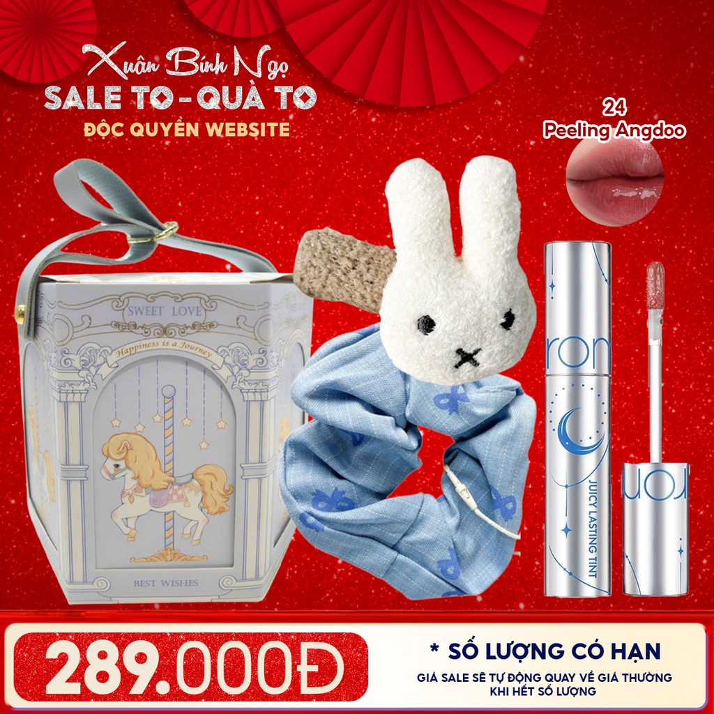 Túi Quà Tặng: Son Romand + Kẹp Tóc Ngẫu Nhiên + Cột Tóc Ngẫu Nhiên + Túi Quà Tặng