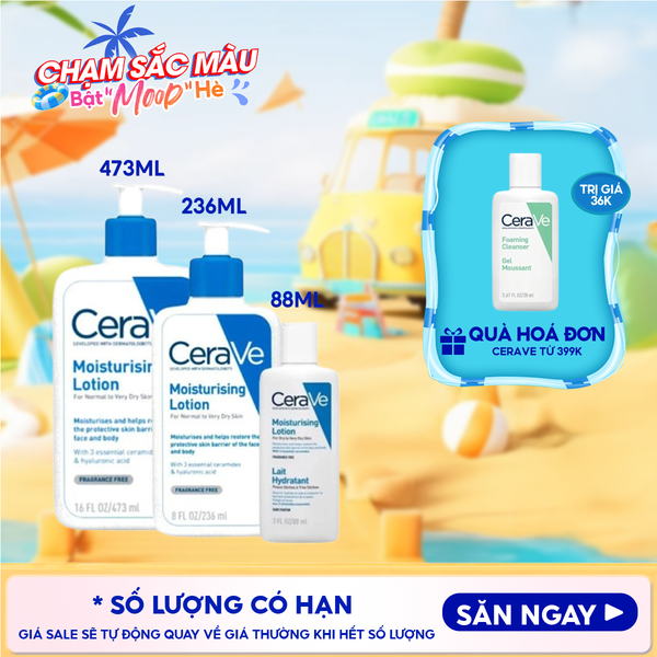  Sữa Dưỡng Ẩm Cerave Dành Cho Da Khô Developed With Dermatologists Moisturising Lotion 