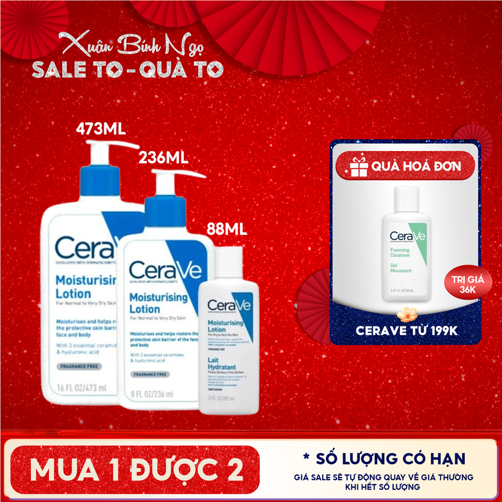 Sữa Dưỡng Ẩm Cerave Dành Cho Da Khô Developed With Dermatologists Moisturising Lotion