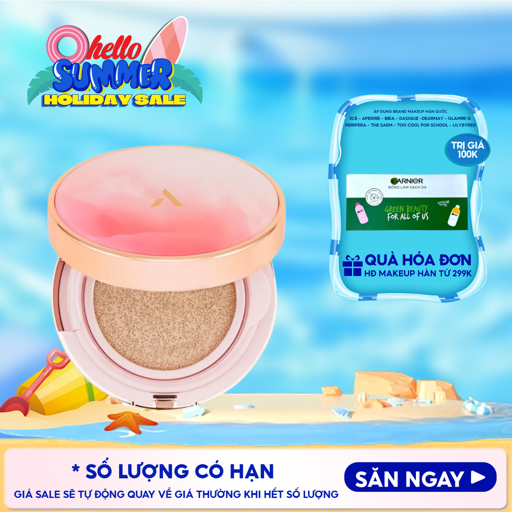 Cushion Chống Nắng Che Phủ Cao Aperire Day Dream Cover Cushion SPF50+/PA++++