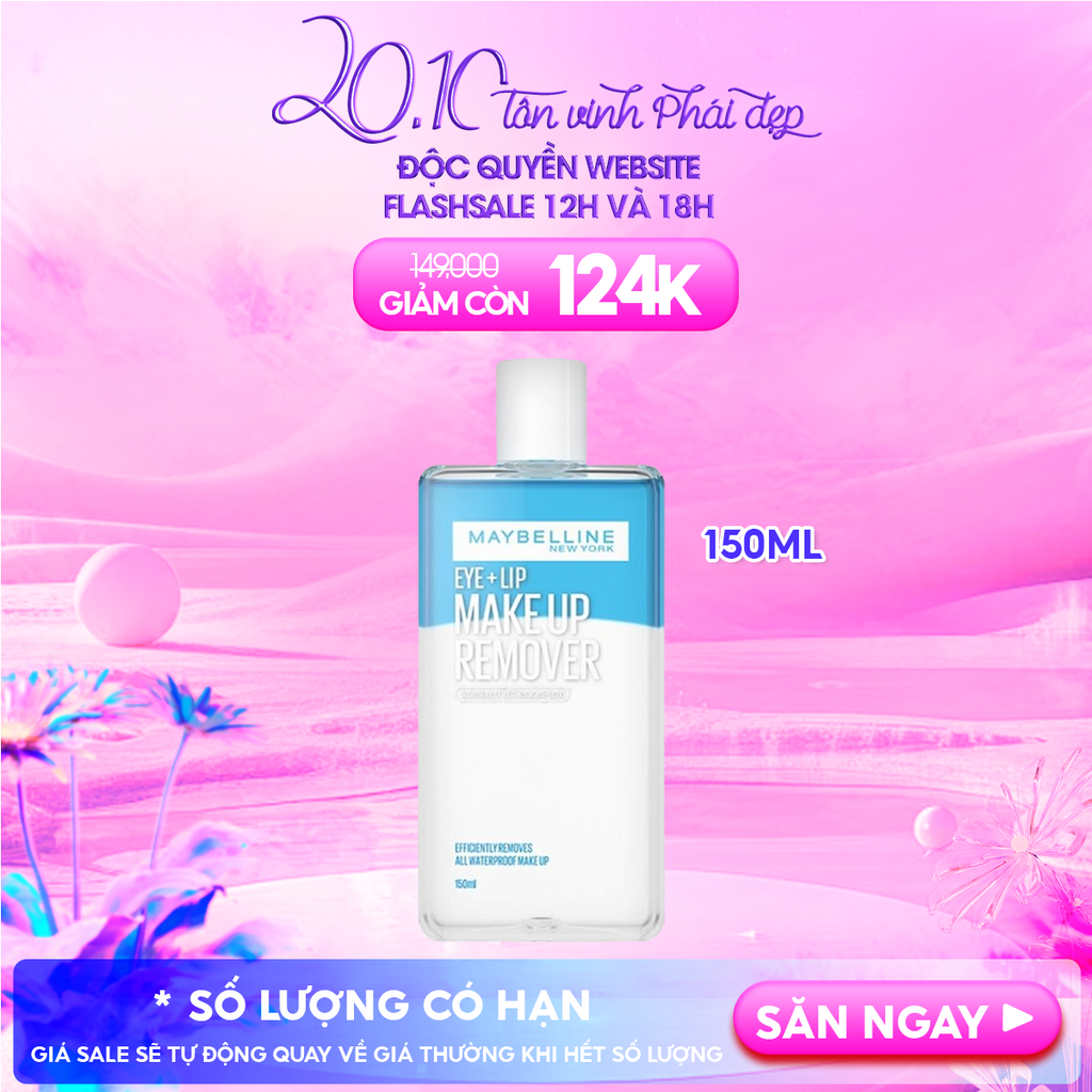 Nước Tẩy Trang Mắt & Môi Maybelline Eye & Lip Makeup Remover