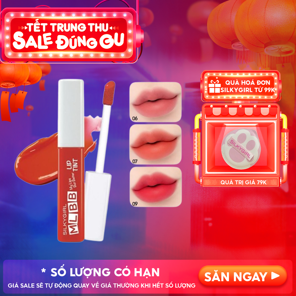 Son Tint Lì Silkygirl Mịn Lì, Lâu Trôi MLBB Lip Tint 4.5g