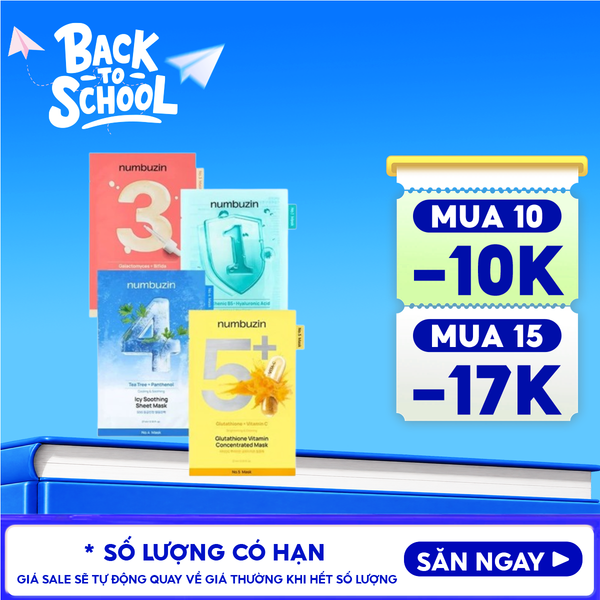  Mặt Nạ Miếng numbuzin Cấp Ẩm, Hỗ Trợ Phục Hồi Da, Làm Dịu Da Sheet Mask 