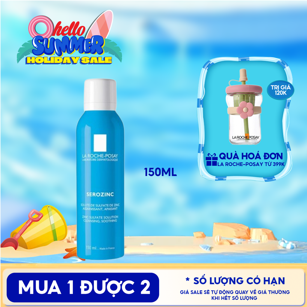Xịt Khoáng La Roche-Posay Làm Sạch Và Dịu Da Serozinc 150ml