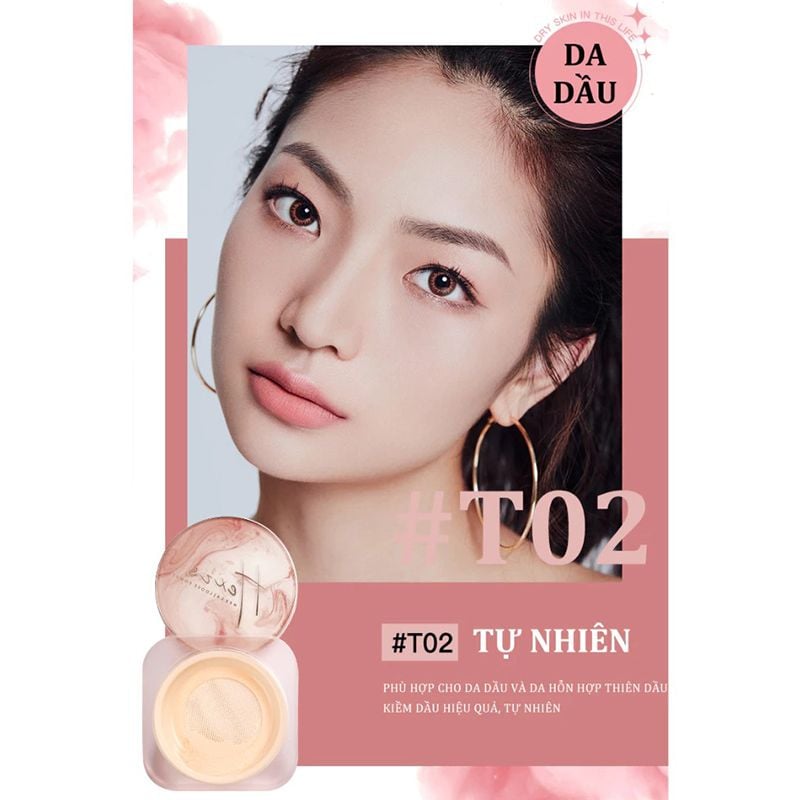 Phấn Phủ Hexze Dạng Bột Mỏng Nhẹ Light Mist Loose Powder 7g
