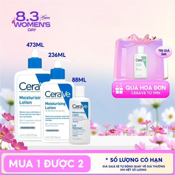  Sữa Dưỡng Ẩm Cerave Dành Cho Da Khô Developed With Dermatologists Moisturising Lotion 