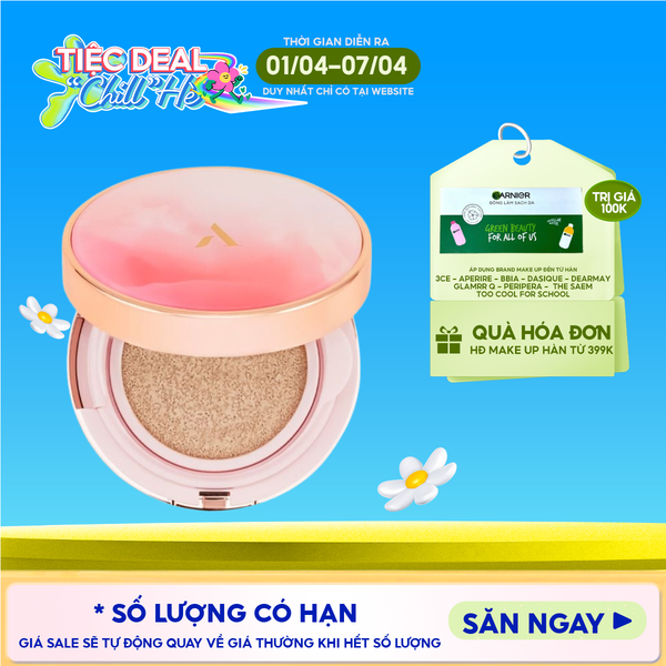  Cushion Chống Nắng Che Phủ Cao Aperire Day Dream Cover Cushion SPF50+/PA++++ 