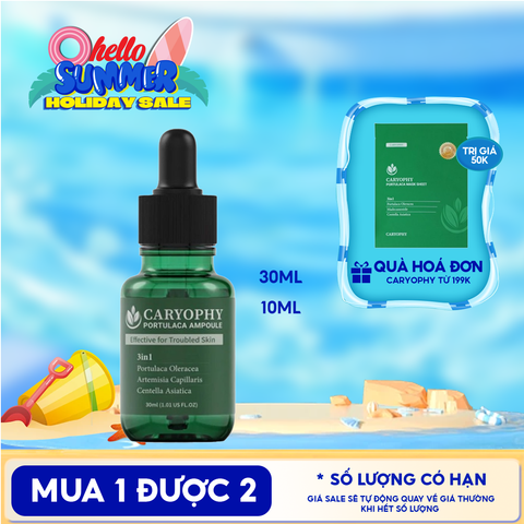 Tinh Chất Caryophy Chăm Sóc Cho Da Mụn Portulaca Ampoule 30ml