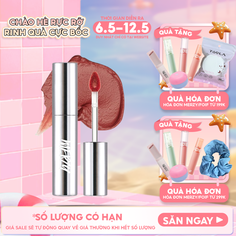 [Merzy Glam Vỏ Bạc] Son Kem Lì Mềm Mịn, Lâu Trôi Merzy The Glam Mellow Tint 4g