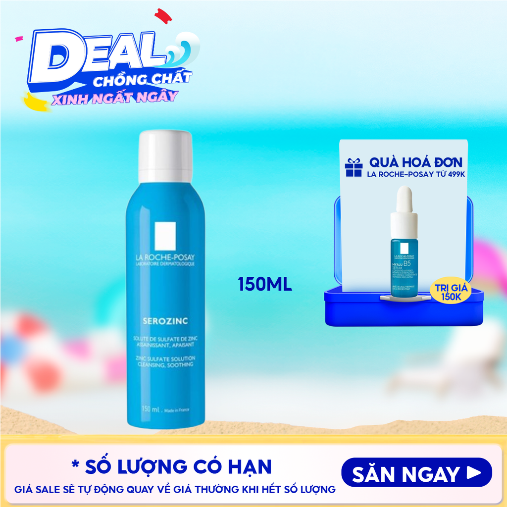 Xịt Khoáng La Roche-Posay Làm Sạch Và Dịu Da Serozinc 150ml