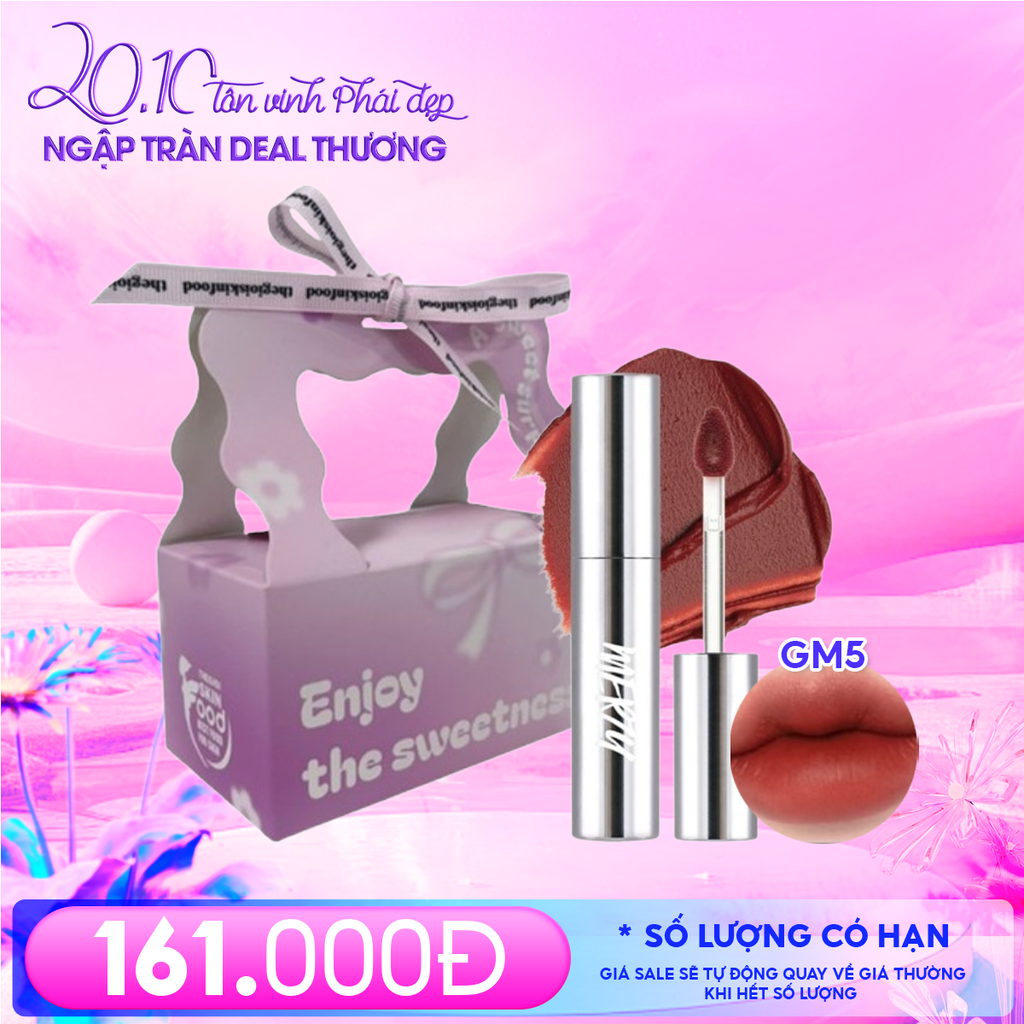 Combo Quà Tặng 20/10: Combo Túi Hộp Nhỏ Enjoy The Sweetness Và Son Môi Merzy