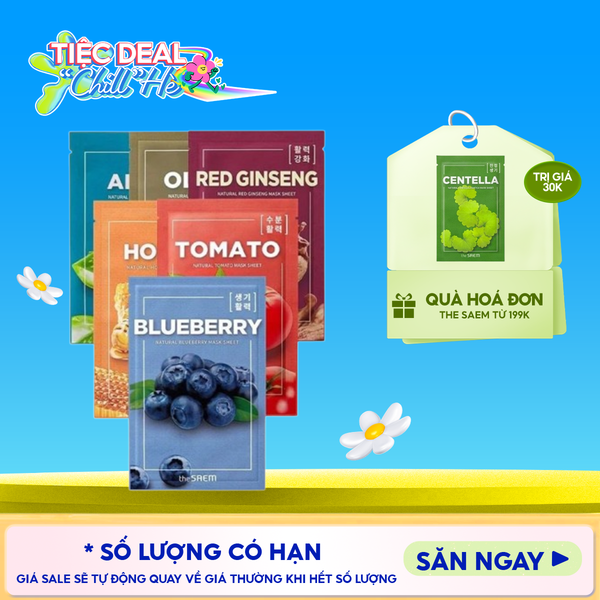  Mặt Nạ Giấy The Saem Chiết Xuất Từ Thiên Nhiên Natural Mask Sheet 