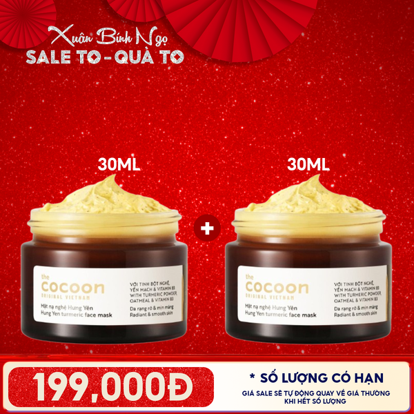  Mặt Nạ Rửa Cocoon Chiết Xuất Nghệ Hưng Yên Turmeric Face Mask 