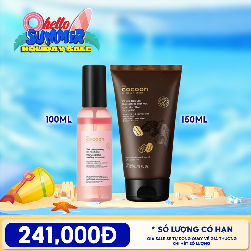 Tinh Chất Xịt Dưỡng Cocoon Hau Giang Lotus Soothing Serum Mist