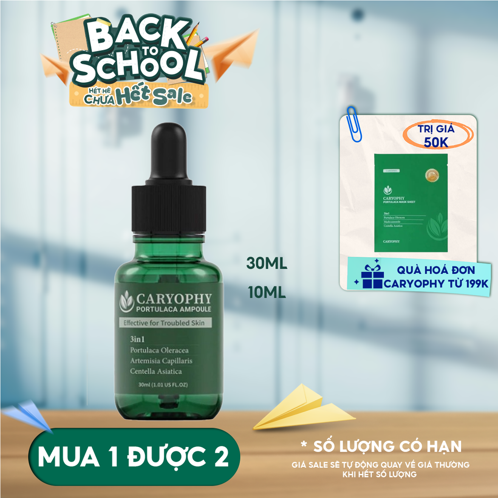 Tinh Chất Caryophy Chăm Sóc Cho Da Mụn Portulaca Ampoule 30ml