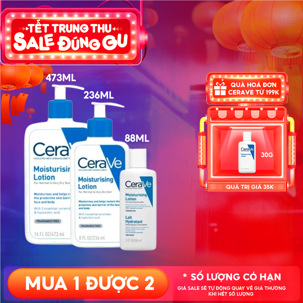 Sữa Dưỡng Ẩm Cerave Dành Cho Da Khô Developed With Dermatologists Moisturising Lotion