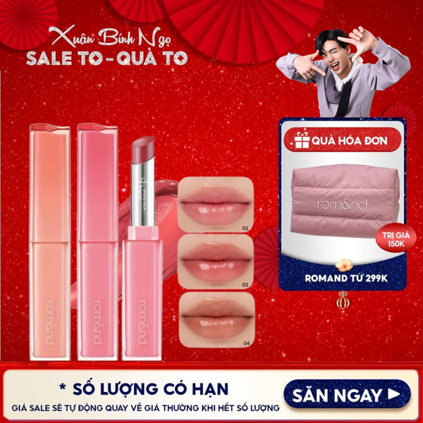  Son Thỏi Bóng Căng Mọng, Mềm Môi Romand Sheer Tinted Stick 2g 