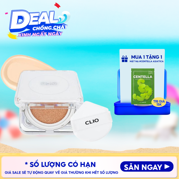  Phấn Nước Clio Mỏng Nhẹ, Che Khuyết Điểm Tốt Kill Cover Founwear Cushion The Original Mini SPF50+/PA+++ 5g 
