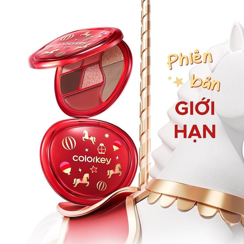 Bảng Phấn Mắt Đa Năng 7 Trong 1 Tiện Lợi Colorkey Playful Color Multi Palette 04 13g