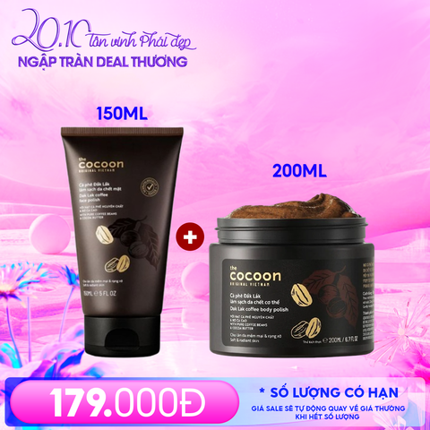 Kem Tẩy Da Chết Cocoon Chiết Xuất Cà Phê Đắk Lắk Dak Lak Coffee Face Polish 150ml