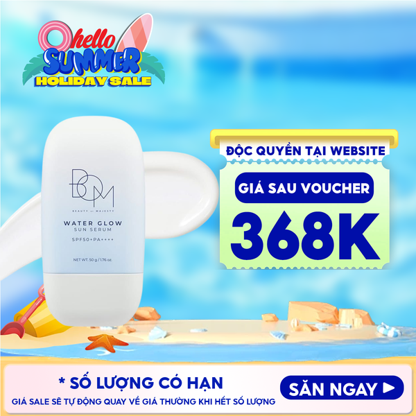  Serum Chống Nắng B.O.M Dưỡng Ẩm Water Glow Sun Serum SPF50+PA++++ 50g 