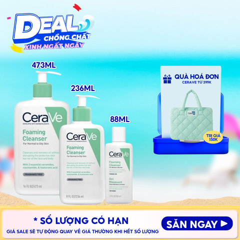 Sữa Rửa Mặt Cerave Sạch Sâu Dành Cho Da Dầu Developed With Dermatologists Foaming Cleanser