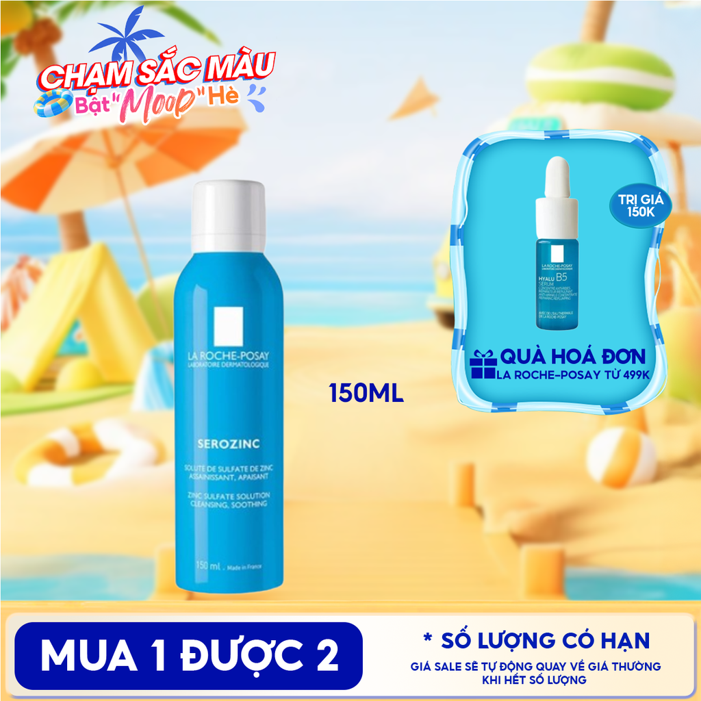 Xịt Khoáng La Roche-Posay Làm Sạch Và Dịu Da Serozinc 150ml