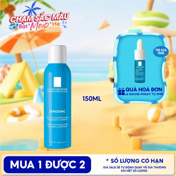  Xịt Khoáng La Roche-Posay Làm Sạch Và Dịu Da Serozinc 150ml 