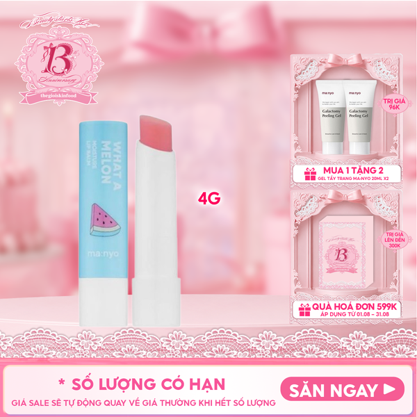  Son Dưỡng Môi Ma:nyo What A Melon Moisture Lip Balm 4g 