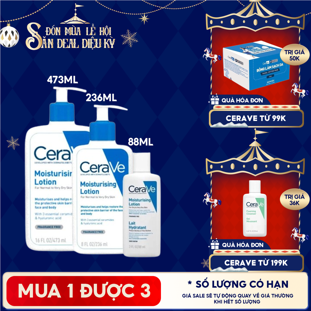 Sữa Dưỡng Ẩm Cerave Dành Cho Da Khô Developed With Dermatologists Moisturising Lotion
