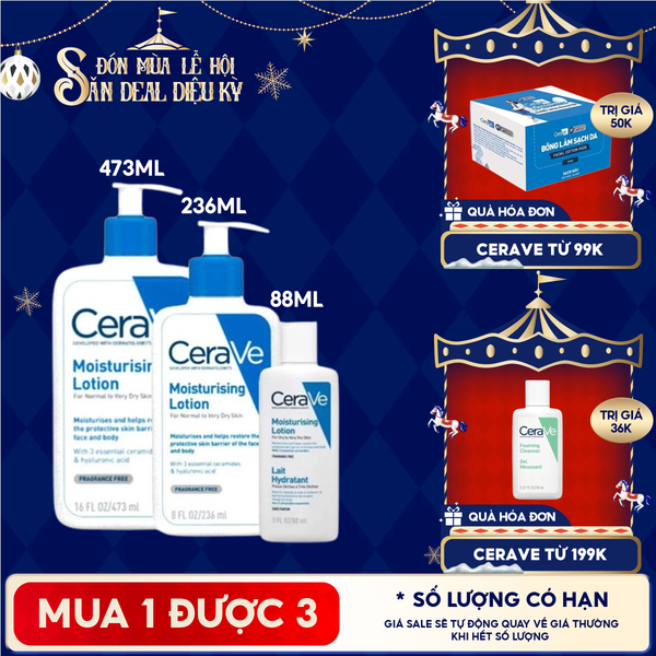  Sữa Dưỡng Ẩm Cerave Dành Cho Da Khô Developed With Dermatologists Moisturising Lotion 