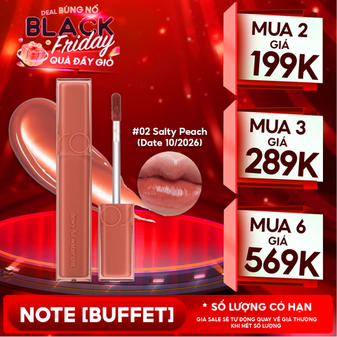  Son Tint Bóng Romand Siêu Lì Cho Đôi Môi Căng Mọng Dewyful Water Tint 5g 