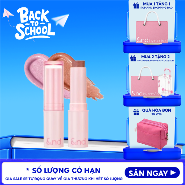  [&nd by rom&nd] Má Hồng Kem Dạng Thỏi And By Romand Mellow Stick Cheek 3.4g 