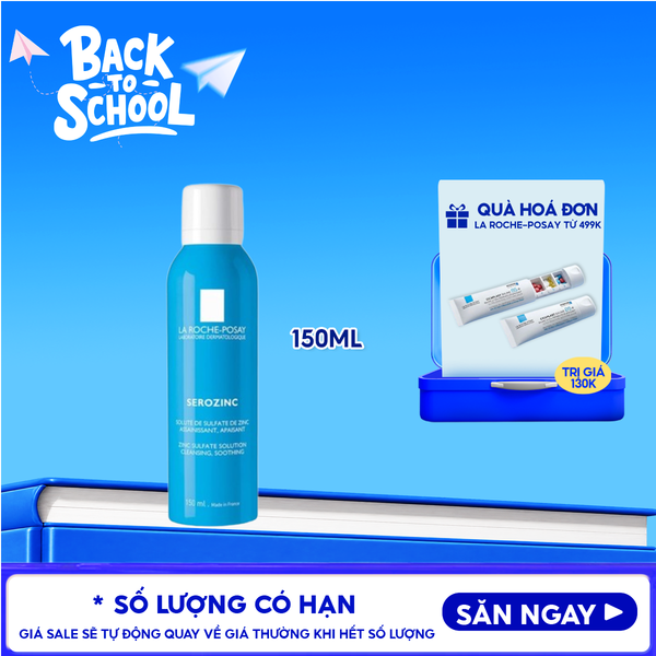  Xịt Khoáng La Roche-Posay Làm Sạch Và Dịu Da Serozinc 150ml 
