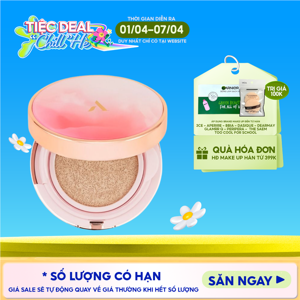  Cushion Chống Nắng Che Phủ Cao Aperire Day Dream Cover Cushion SPF50+/PA++++ 