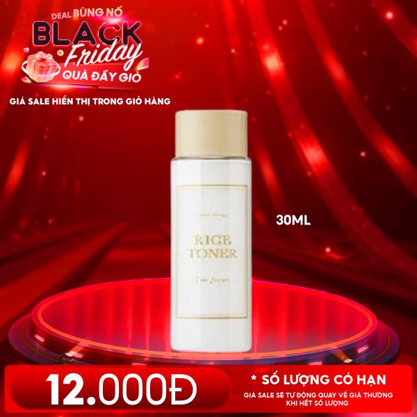  Nước Hoa Hồng Từ Gạo Sáng Mịn Da I'm From Rice Toner 30ml 