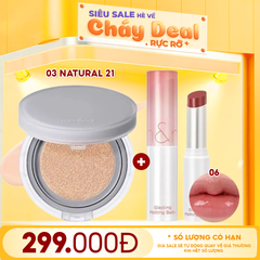 PHẤN NƯỚC #03 NATURAL 21 + SON DƯỠNG #06