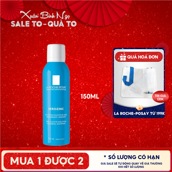  Xịt Khoáng La Roche-Posay Làm Sạch Và Dịu Da Serozinc 150ml 