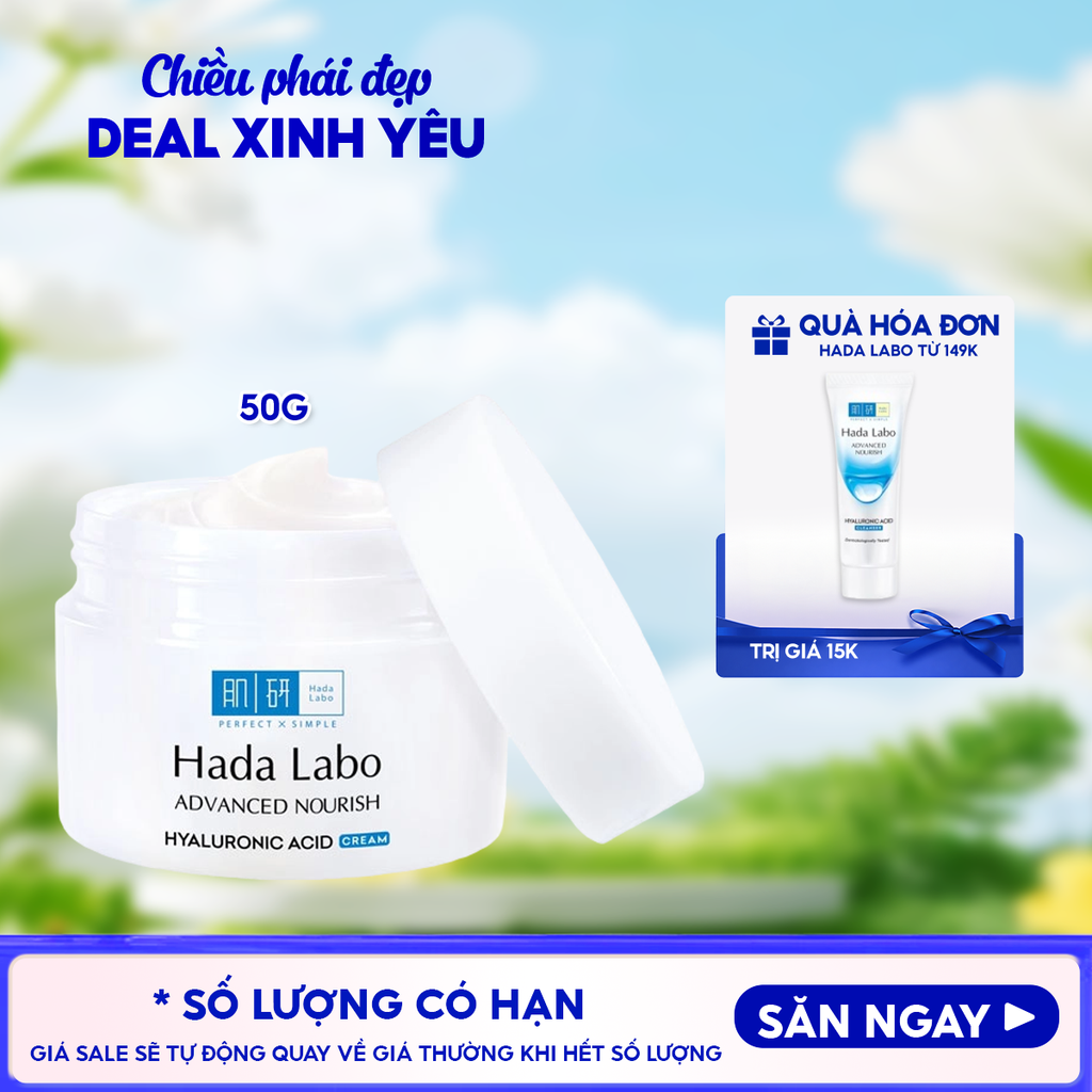 Kem Dưỡng Ẩm Hada Labo Advanced Nourish Hyaluronic Acid Cream 50g