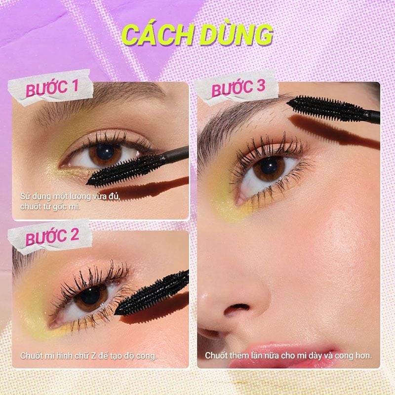 Mascara DAZZLE ME Chuốt Mi Dày & Cong Tự Nhiên Lock & Pop Volumax-ing Mascara 7g