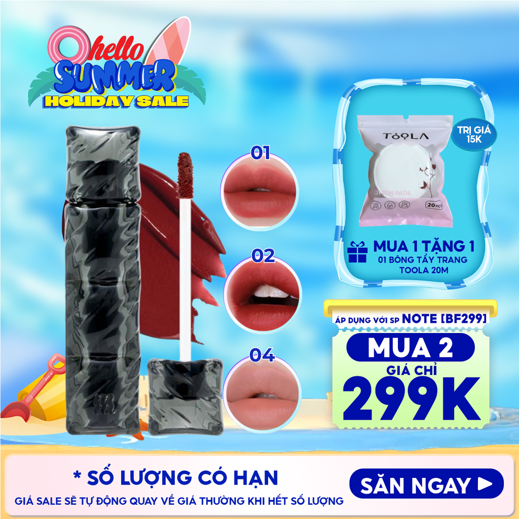 [NEW][V6 PUFFER][SON PHAO] Son Kem Lì Merzy Bền Màu, Lâu Trôi Puffer Velvet Tint 3.7g