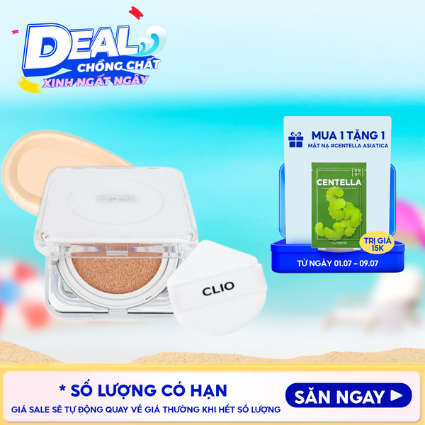  Phấn Nước Clio Mỏng Nhẹ, Che Khuyết Điểm Tốt Kill Cover Founwear Cushion The Original Mini SPF50+/PA+++ 5g 