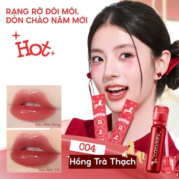  Son Bóng Colorkey Môi Căng Bóng, Dưỡng Ẩm Lasting Essence Lip Lacquer 3ml 