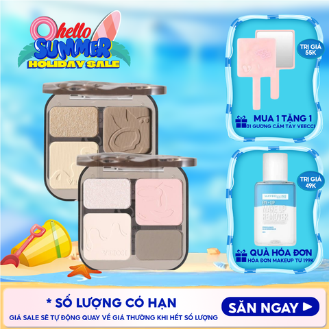 Phấn Bắt Sáng Và Tạo Khối VEECCI Easy Blend Highlight & Contour Palette