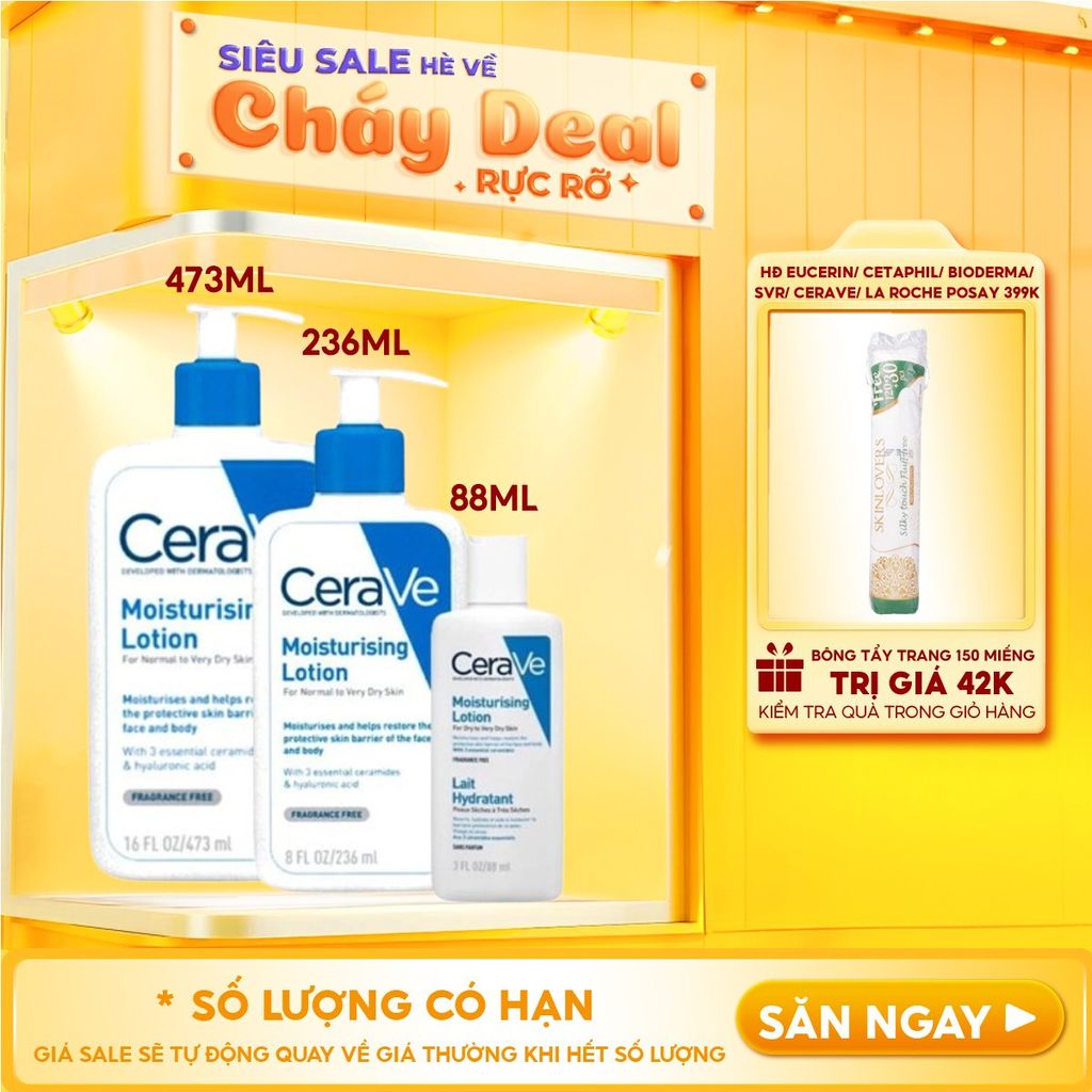 Sữa Dưỡng Ẩm Cerave Dành Cho Da Khô Developed With Dermatologists Moisturising Lotion
